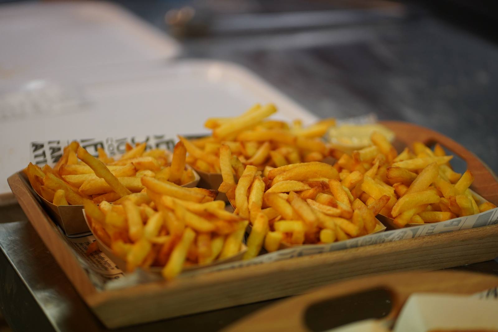 Un plateau de frites
