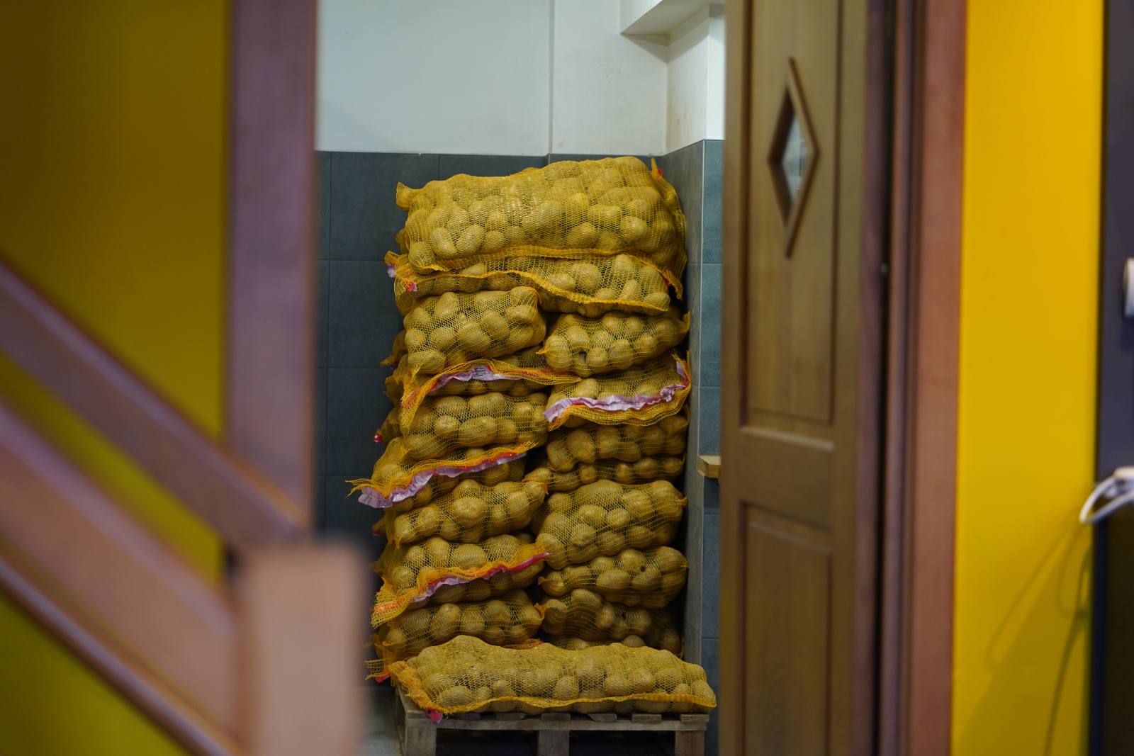 Réserve de pommes de terre